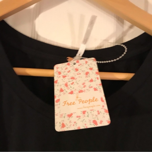 Free people women’s hardware casual black shift dress size L. New with tags - Picture 5 of 9
